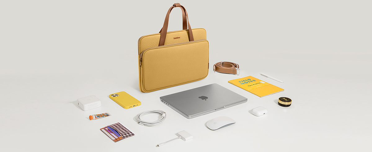 Túi Đeo Chéo Tomtoc Premium Theher Shoulder Bag Macbook 13/14 (H22C1) | Tomtoc Việt Nam Phân Phối Chính Hãng