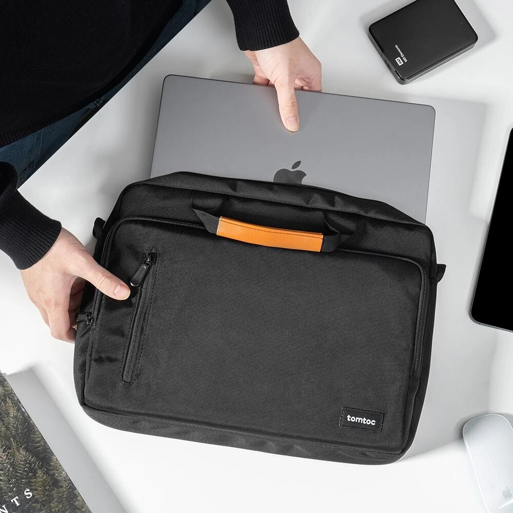 tui-chong-soc-tomtoc-a50-tomtoc-viet-nam-06 Tomtoc Briefcase Premium For Macbook Pro 14, Ultrabook - A43D3(A50-C01) | Tomtoc Việt Nam Phân Phối Chính Hãng