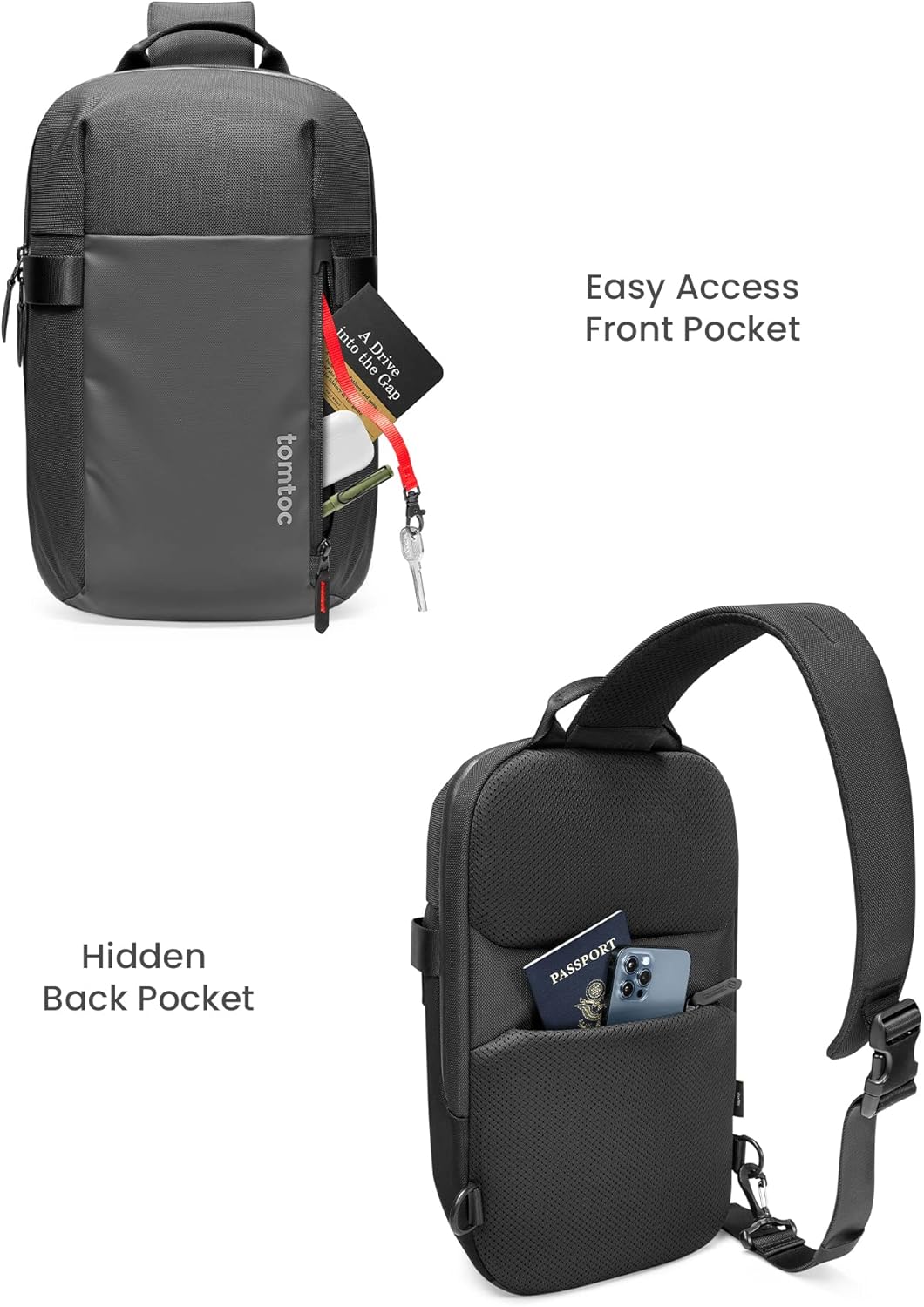 tui-tomtoc-t24-croxbody-edc-sling-bag-14-inch-02 Túi Đeo Đa Năng Tomtoc Explorer Sling Bag 14-Inch Black (A54D2D1) | Tomtoc Việt Nam Phân Phối Chính Hãng