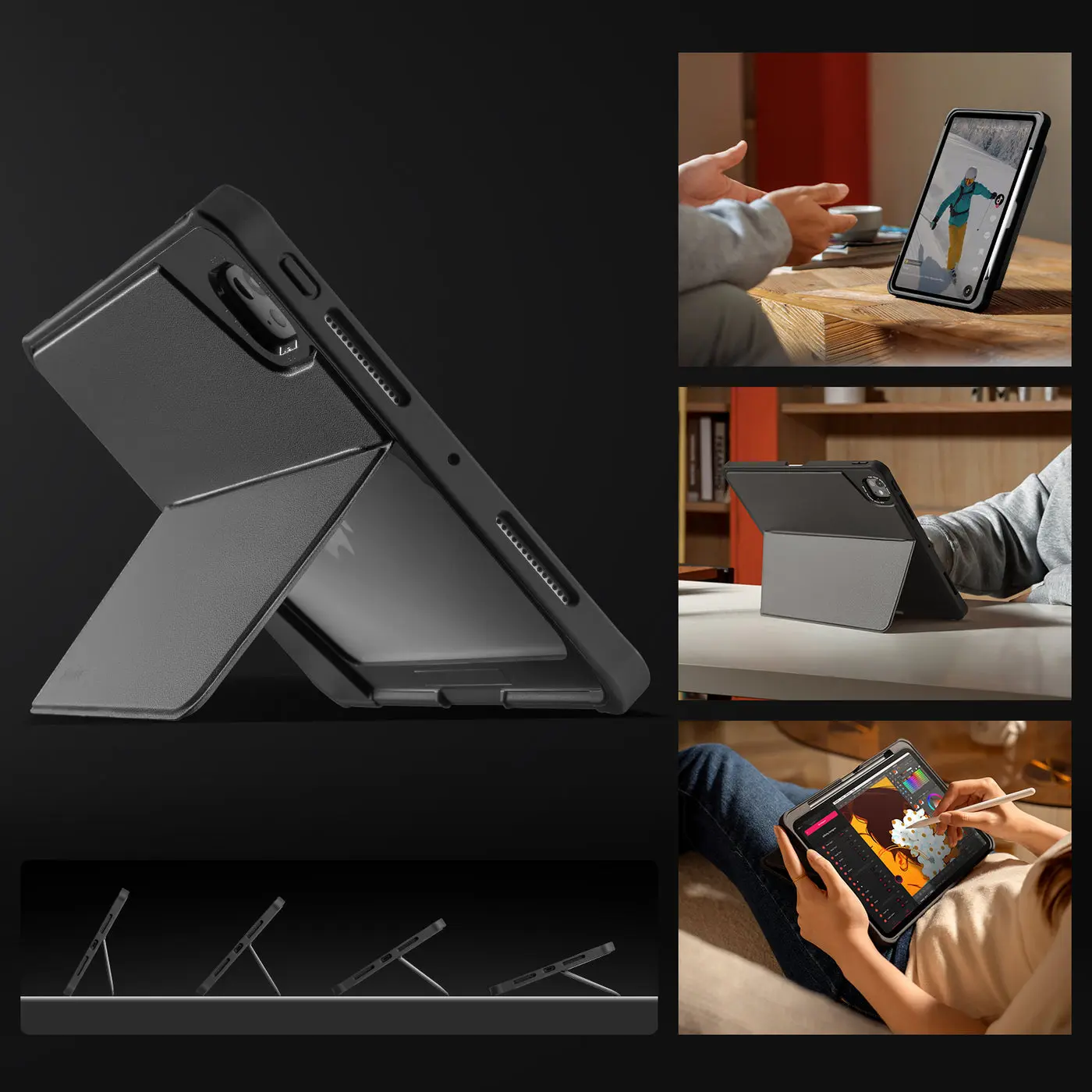 Ốp Lưng iPad Pro 11 Tomtoc Inspire Pivot Case (B58A1) | Tomtoc Việt Nam Phân Phối Chính Hãng