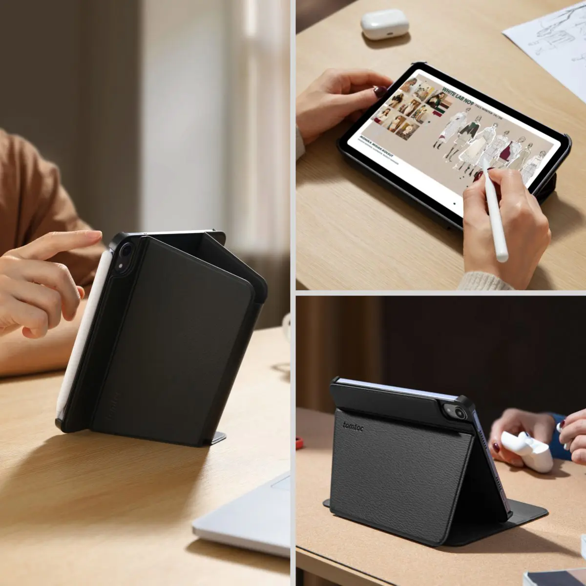 Bao Da Tomtoc Inspire Tri-Mode Case iPad Mini 6/7 8.3-Ich - B55A4